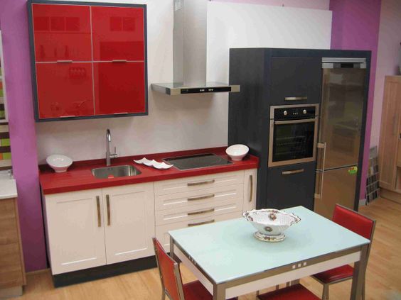 Cocina en rojo
